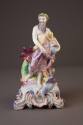 Bow Figure of Neptune, Allegory of 'Water' from a Set of 'The Four Elements', 1765-1770. Soft-p ...