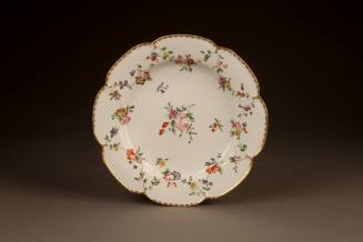 Bristol Octofoil Plate Painted with Floral Garlands, ca. 1775. Hard-paste porcelain. Dixon Gall ...